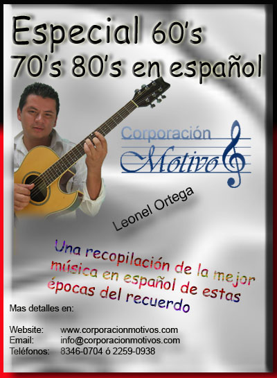 alt='Promocion en imagen del especial de CORPORACION MOTIVOS, música en vivo de los años 60's, 70's y 80's'